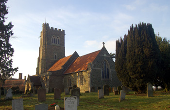 The church from the south-east January 2011